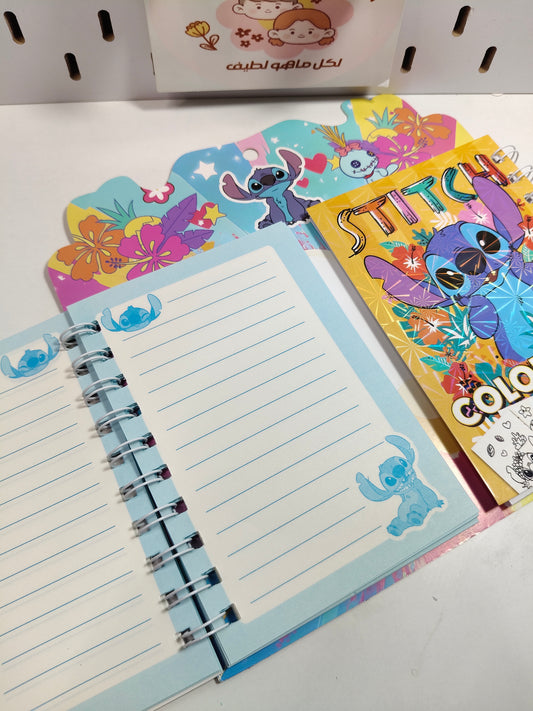 Note + colouring book