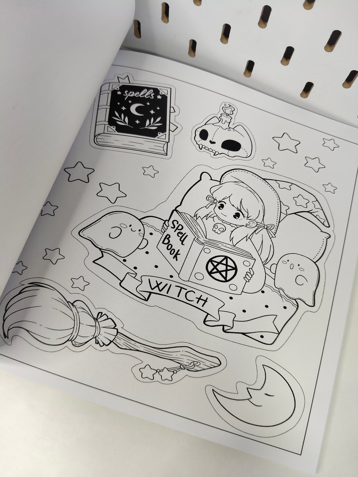 Colouring book "Cute Witch Stuff"