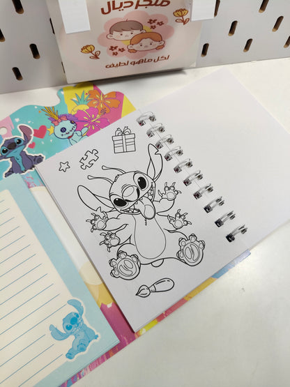 Note + colouring book