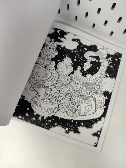 Colouring book "Cute Witch Stuff"