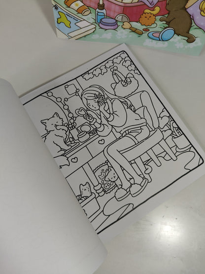 coloring book "cat&chill"