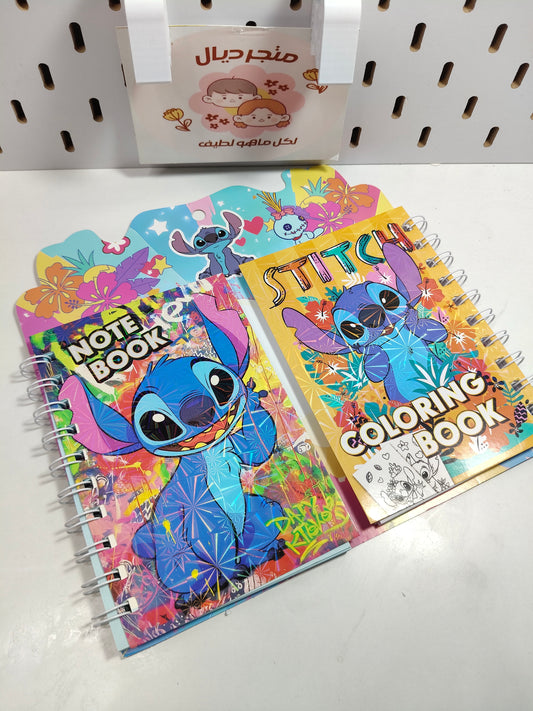 Note + colouring book